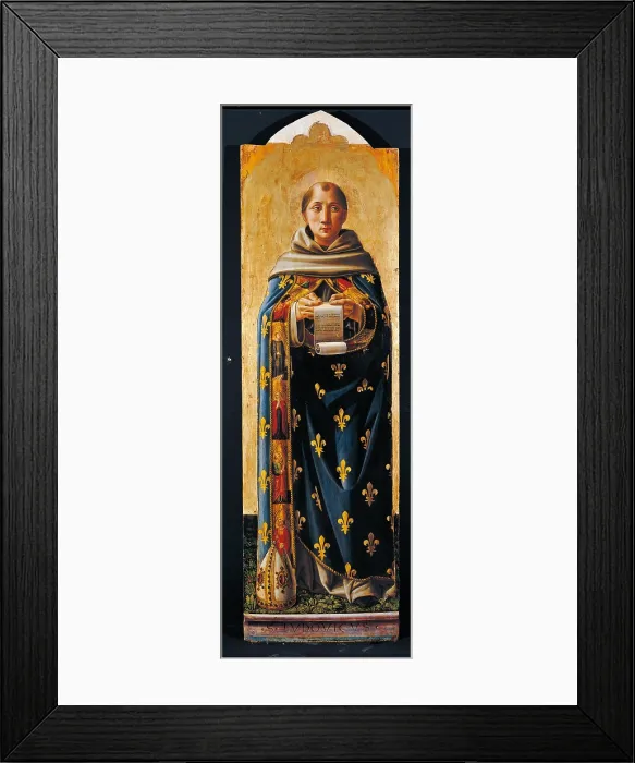 Framed Print : Cagli Polyptych, by Niccol di Liberatore (Niccol da Foligno) known as lAlunno, 1465, 15th Century, tempera on poplar panel, - Italy, Lombardy, Milan, Brera Art Gallery. Detail