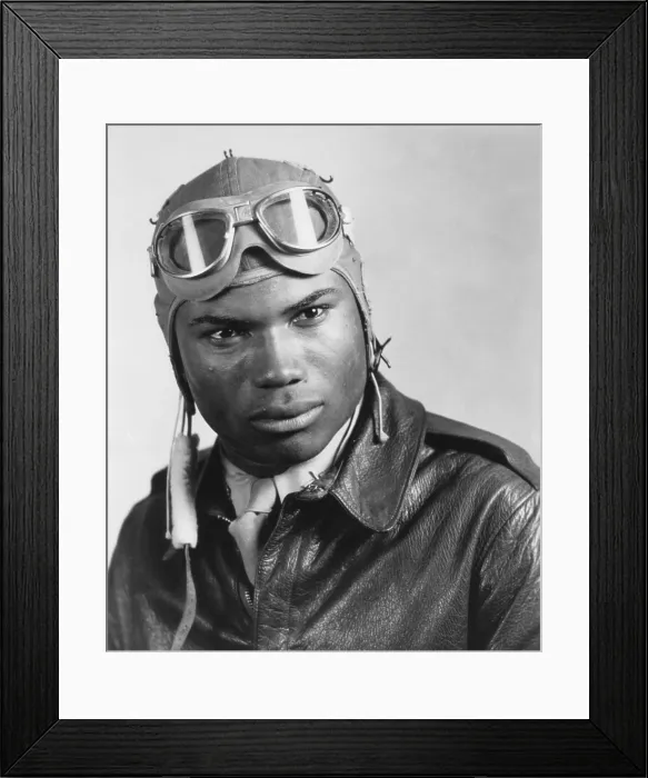 Framed Print : Portrait of a Tuskegee Airman. Howard A. Wooten, graduated from Air Corps School, Tuskegee, Alabama, Dec. 1944. World War 2. (BSLOC_2013_14_240)