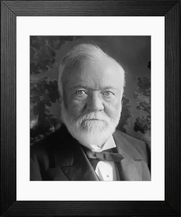 Framed Print : Andrew Carnegie 1835-1919 Scottish-American industrialist and philanthropist. Ca. 1905 (BSLOC_2010_18_7)
