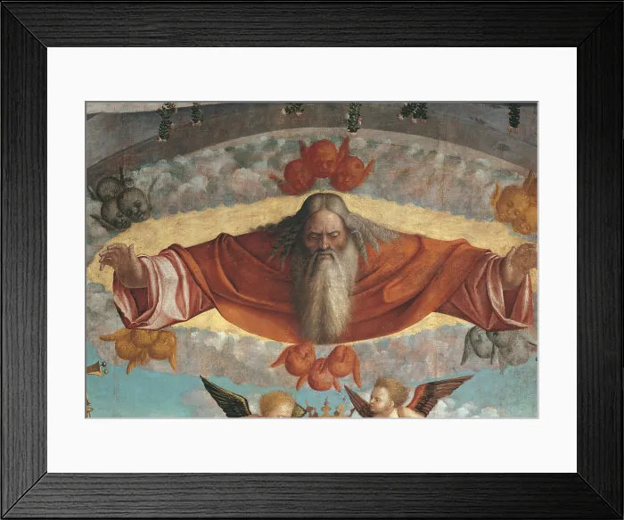 Framed Print : Legend of St Ursula. Apotheosis of St Ursula, by Vittore Carpaccio, 1491, 15th Century, oil on canvas, cm 481 x 335 - Italy, Veneto, Venice, Accademia Art Galleries, cat. 576