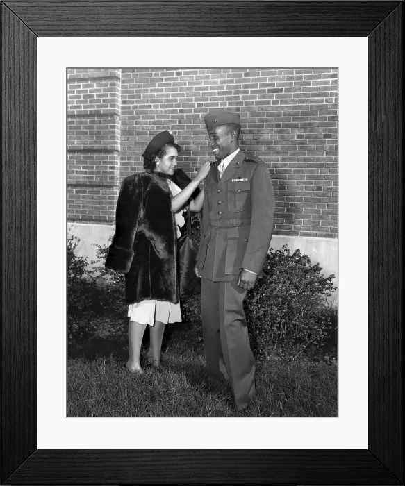 Framed Print : First African American Marine officer was commissioned in Nov. 10, 1945. Frederick C Framed Print : First African American Marine officer was commissioned in Nov. 10, 1945. Frederick C