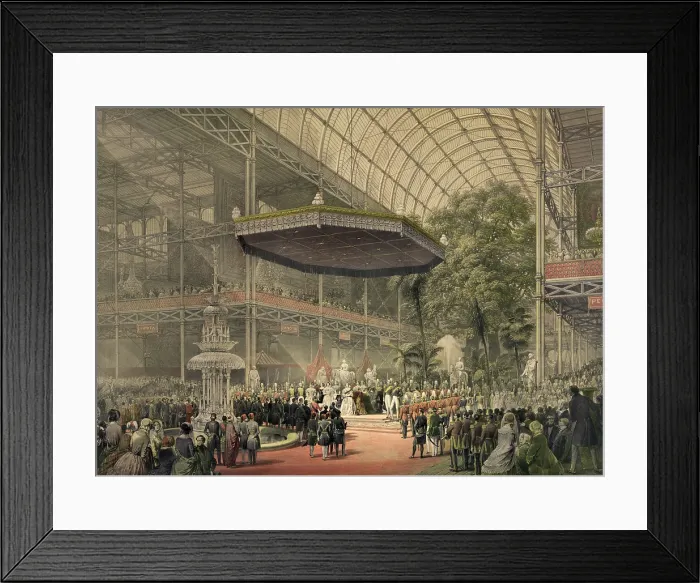 Framed Print : Queen Victoria presides at the state opening of the great exhibition of All Nations May 1st 1851. (BSLOC_2010_18_76)