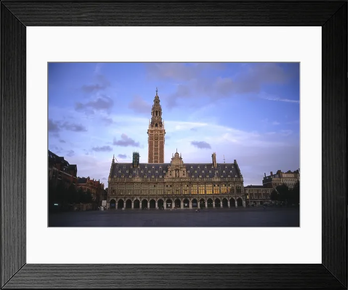 Framed Print : BELGIUM. Louvain. Central Library of the University. Architecture. - Alfons Rodriguez / Iberfoto / Everett Collection (261690)**US SALES ONLY**