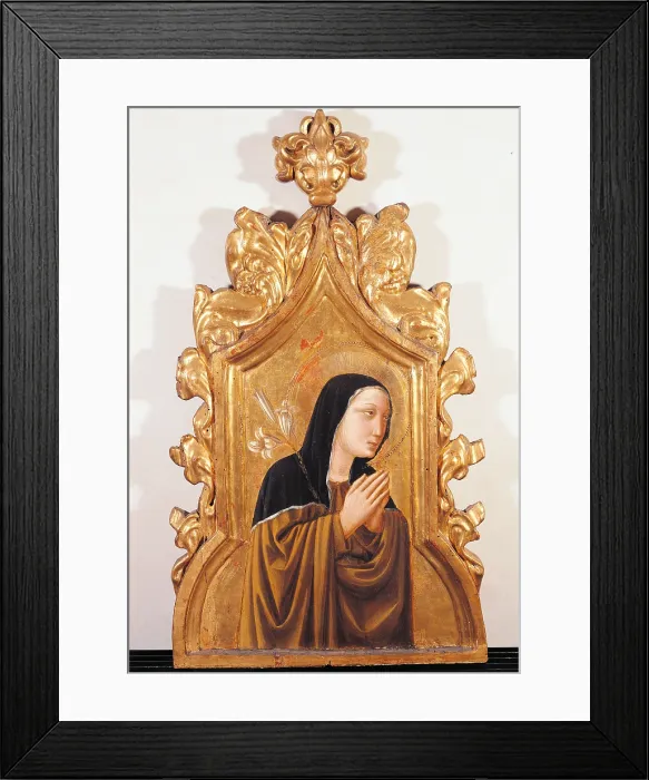 Framed Print : Cagli Polyptych, by Niccol di Liberatore (Niccol da Foligno) known as lAlunno, 1465, 15th Century, tempera on poplar panel, - Italy, Lombardy, Milan, Brera Art Gallery. Detail Framed Print : Cagli Polyptych, by Niccol di Liberatore (Niccol da Foligno) known as lAlunno, 1465, 15th Century, tempera on poplar panel, - Italy, Lombardy, Milan, Brera Art Gallery. Detail