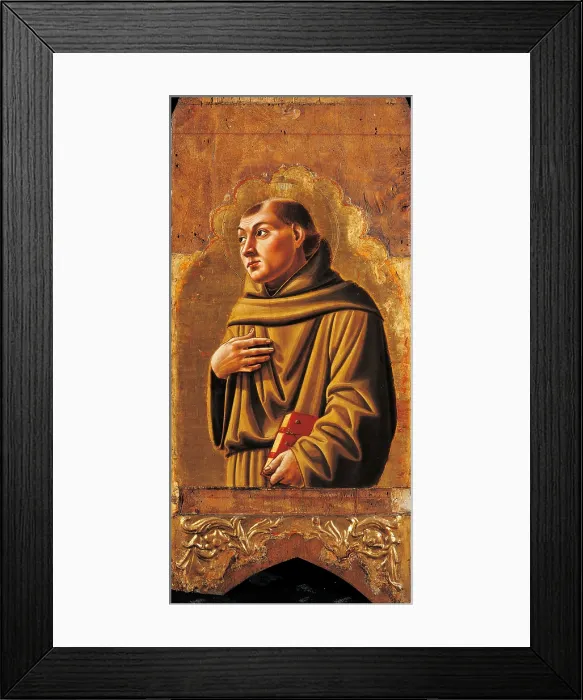 Framed Print : Cagli Polyptych, by Niccol di Liberatore (Niccol da Foligno) known as lAlunno, 1465, 15th Century, tempera on poplar panel, - Italy, Lombardy, Milan, Brera Art Gallery. Detail Framed Print : Cagli Polyptych, by Niccol di Liberatore (Niccol da Foligno) known as lAlunno, 1465, 15th Century, tempera on poplar panel, - Italy, Lombardy, Milan, Brera Art Gallery. Detail