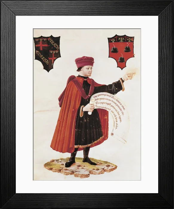 Framed Print : Statute of the Doctor (15th c.). Notary. Renaissance art. Miniature Painting. ITALY. Bologna. Civic Archaeological Museum Framed Print : Statute of the Doctor (15th c.). Notary. Renaissance art. Miniature Painting. ITALY. Bologna. Civic Archaeological Museum