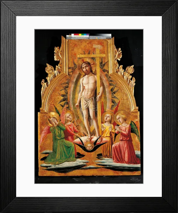 Framed Print : Cagli Polyptych, by Niccol di Liberatore (Niccol da Foligno) known as lAlunno, 1465, 15th Century, tempera on poplar panel, - Italy, Lombardy, Milan, Brera Art Gallery. Detail Framed Print : Cagli Polyptych, by Niccol di Liberatore (Niccol da Foligno) known as lAlunno, 1465, 15th Century, tempera on poplar panel, - Italy, Lombardy, Milan, Brera Art Gallery. Detail