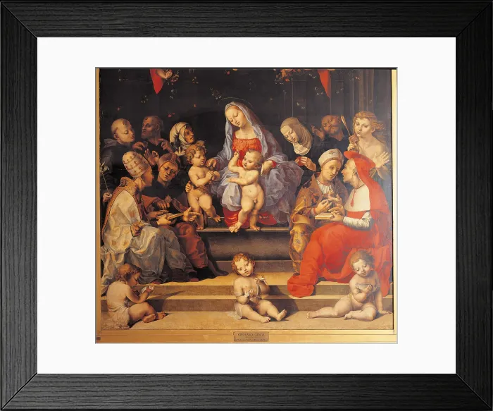 Framed Print : Dispute on the Immaculate Conception, by Girolamo Genga, 1516 - 1518, 16th Century, oil on panel, 438 x 290 - Italy, Lombardy, Milan, Brera Art Gallery. Detail Framed Print : Dispute on the Immaculate Conception, by Girolamo Genga, 1516 - 1518, 16th Century, oil on panel, 438 x 290 - Italy, Lombardy, Milan, Brera Art Gallery. Detail