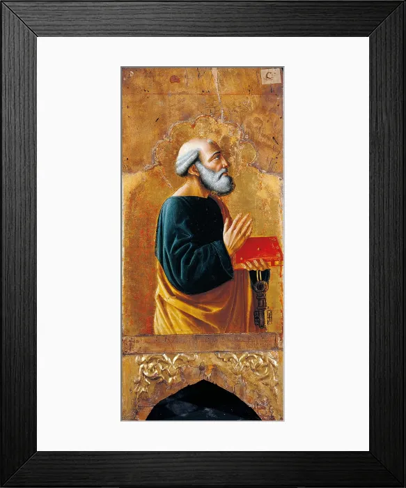 Framed Print : Cagli Polyptych, by Niccol di Liberatore (Niccol da Foligno) known as lAlunno, 1465, 15th Century, tempera on poplar panel, - Italy, Lombardy, Milan, Brera Art Gallery. Detail Framed Print : Cagli Polyptych, by Niccol di Liberatore (Niccol da Foligno) known as lAlunno, 1465, 15th Century, tempera on poplar panel, - Italy, Lombardy, Milan, Brera Art Gallery. Detail