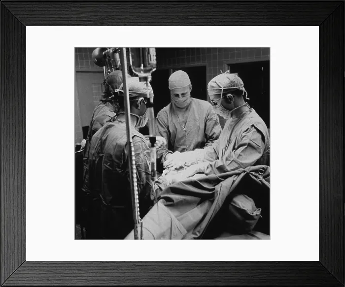 Framed Print : Open-heart surgery at the National Institute of Health, 1955 Framed Print : Open-heart surgery at the National Institute of Health, 1955