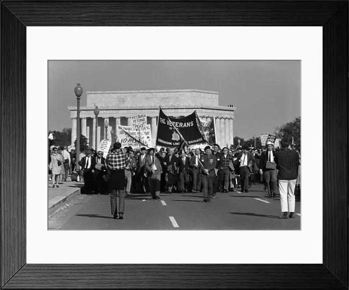 Framed Print : The March on the Pentagon. Pittsburgh Veterans for Peace at the March on the Pentagon. Oct. 21, 1967 Framed Print : The March on the Pentagon. Pittsburgh Veterans for Peace at the March on the Pentagon. Oct. 21, 1967