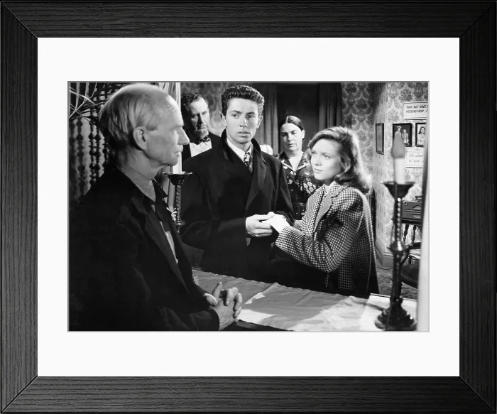 Framed Print : THEY LIVE BY NIGHT, Ian Wolfe, Farley Granger, Cathy O'Donnell, 1948 Framed Print : THEY LIVE BY NIGHT, Ian Wolfe, Farley Granger, Cathy O'Donnell, 1948
