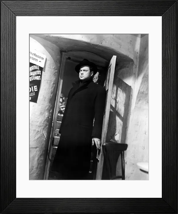 Framed Print : THE THIRD MAN, Orson Welles, 1949