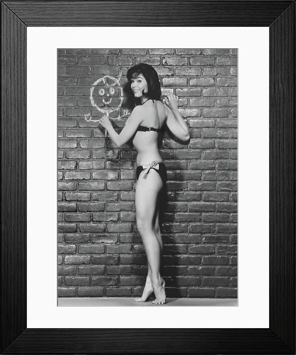 Framed Print : QUICK BEFORE IT MELTS, Yvonne Craig, 1964