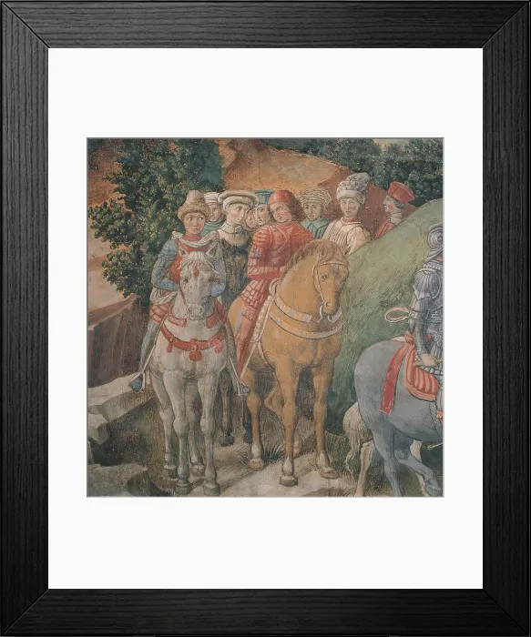 Framed Print : Frescoes of the Chapel of the Magi, by Benozzo di Lese di Sandro known as Benozzo Gozzoli, 15th Century, 1459 -1460 about, fresco, - Italy, Tuscany, Florence