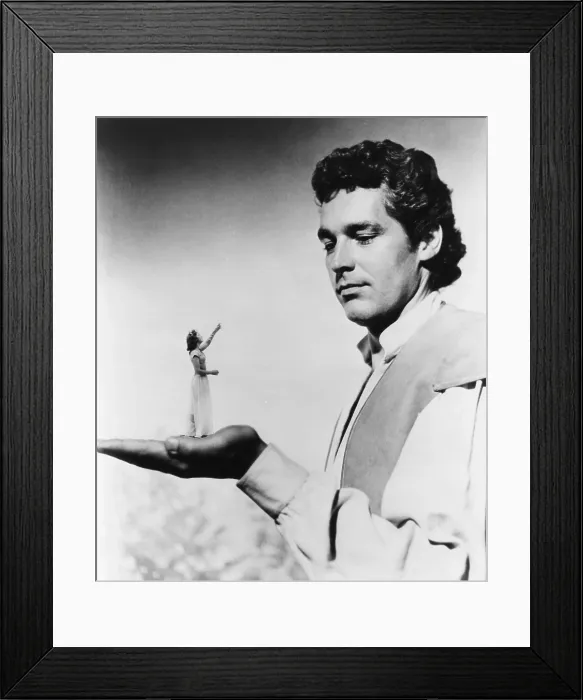 Framed Print : THE 3 WORLDS OF GULLIVER, from left: June Thorburn, Kerwin Matthews, 1960