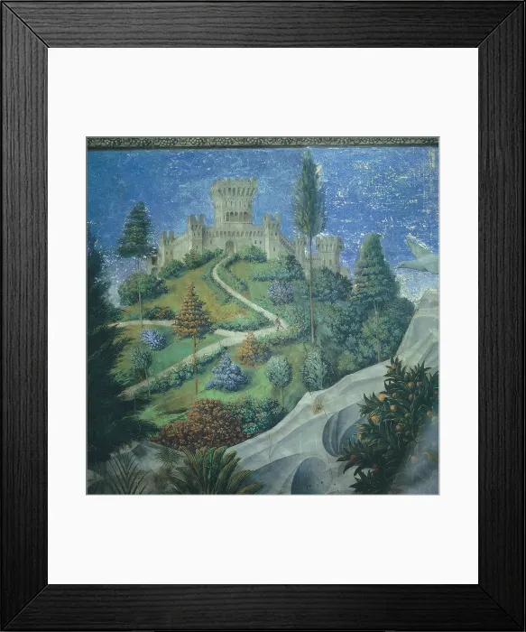Framed Print : Frescoes of the Chapel of the Magi, by Benozzo di Lese di Sandro known as Benozzo Gozzoli, 1459 - 1460 about, 15th Century, fresco, - Italy, Tuscany, Florence Framed Print : Frescoes of the Chapel of the Magi, by Benozzo di Lese di Sandro known as Benozzo Gozzoli, 1459 - 1460 about, 15th Century, fresco, - Italy, Tuscany, Florence