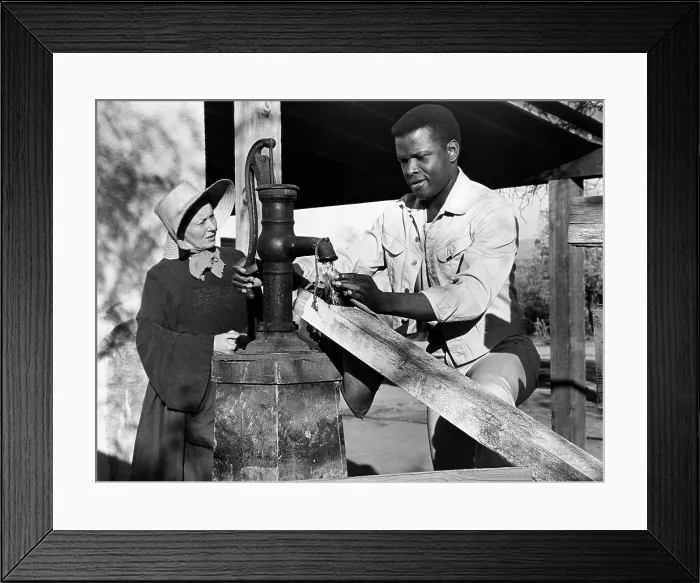Framed Print : LILIES OF THE FIELD, Lilia Skala, Sidney Poitier, 1963