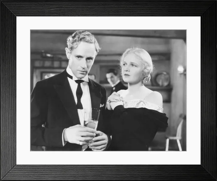 Framed Print : THE ANIMAL KINGDOM, from left: Leslie Howard, Ann Harding, 1932