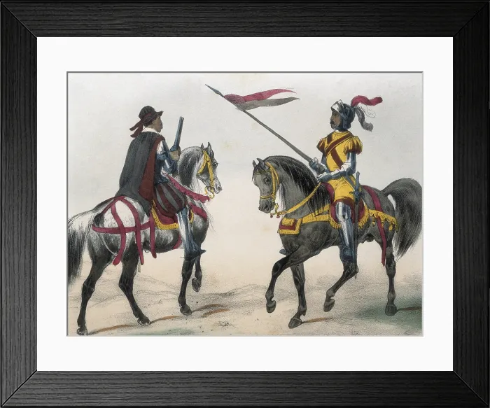 Framed Print : DE SOTTO, Serafin Maria, Earl of Clonard (1793 - 1862). Historia orgAnica de las armas de Infanteria y Caballeria espanolas. 1851 - 1859