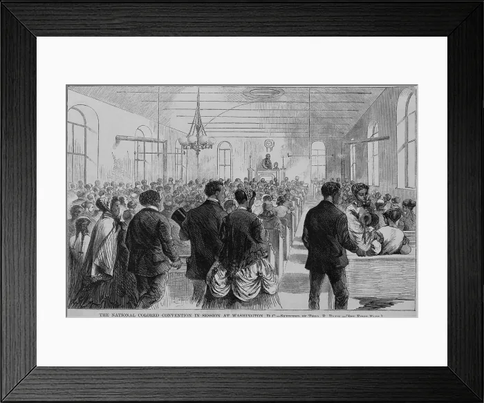 Framed Print : National Convention of the Colored Men of America in session at Washington, D.C. in January 1869