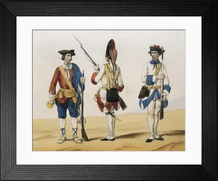 Framed Print : DE SOTTO, Serafin Maria, Earl of Clonard (1793 - 1862). Historia orgAnica de las armas de Infanteria y Caballeria espanolas. 1851 - 1859