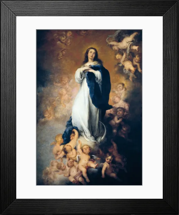 Framed Print : MURILLO, Bartolome Esteban (1617-1682). The Immaculate Conception 'of Soult'. ca. 1678 Framed Print : MURILLO, Bartolome Esteban (1617-1682). The Immaculate Conception 'of Soult'. ca. 1678