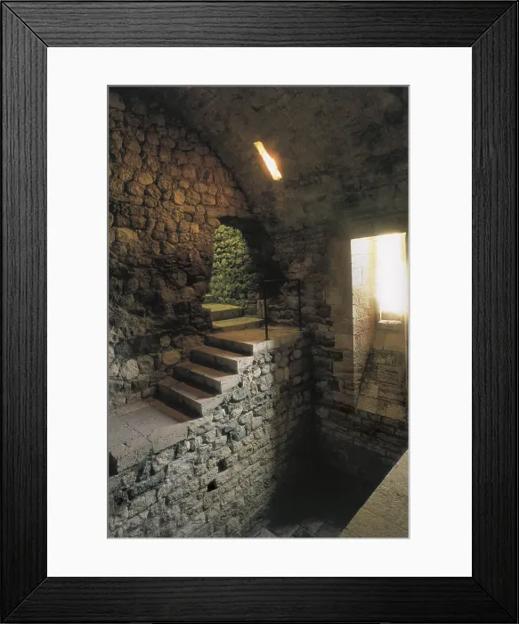 Framed Print : SPAIN. CATALONIA. GERONA. Besalu. The Miqve, Jewish purification baths