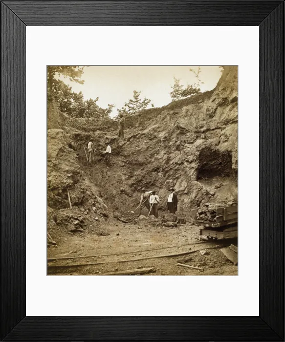 Framed Print : Several African American men working on hillside at the iron ore bank at Elizabeth Furnace in Virginia, 1878. Photo by Jedediah Hotchkiss Framed Print : Several African American men working on hillside at the iron ore bank at Elizabeth Furnace in Virginia, 1878. Photo by Jedediah Hotchkiss