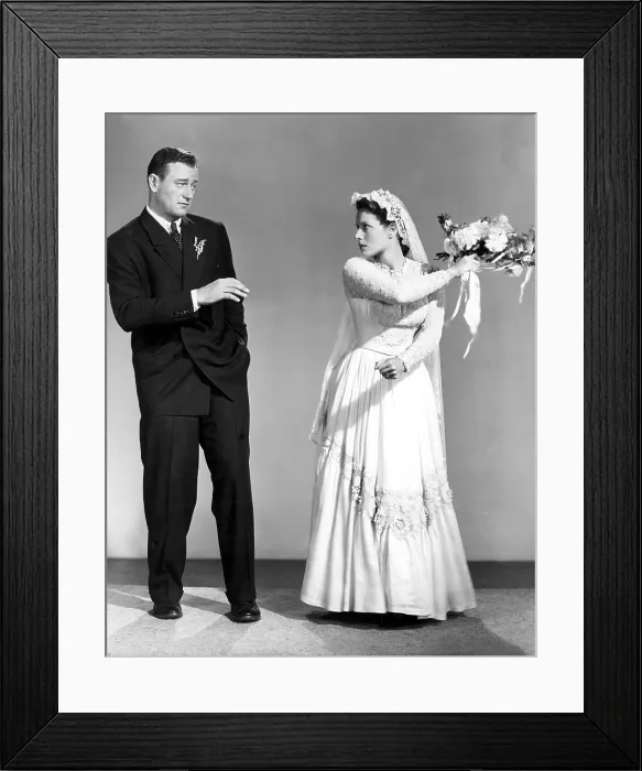 Framed Print : THE QUIET MAN 1952 John Wayne, Maureen O'Hara
