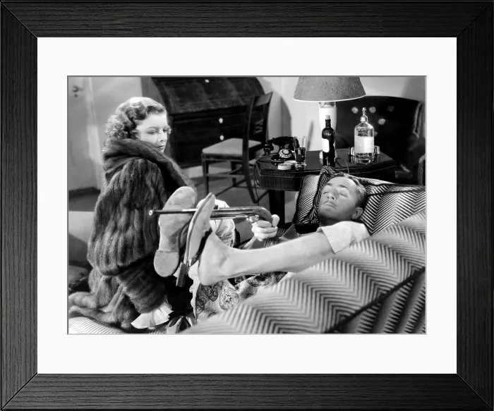 Framed Print : THE THIN MAN, Myrna Loy, William Powell, 1934 Framed Print : THE THIN MAN, Myrna Loy, William Powell, 1934