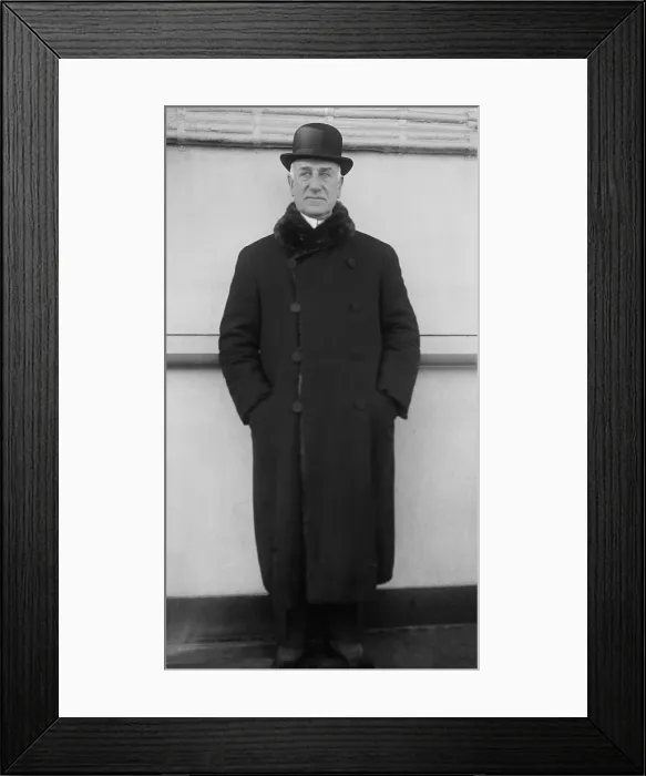 Framed Print : Solomon R. Guggenheim 1861-1949 was born in Philadelphia to a wealthy family of Swiss immigrants