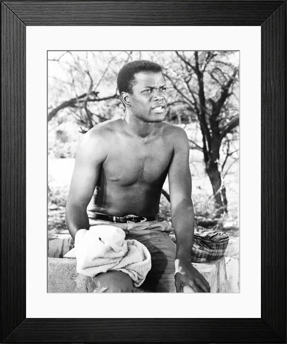 Framed Print : LILIES OF THE FIELD, Sidney Poitier, 1963 Framed Print : LILIES OF THE FIELD, Sidney Poitier, 1963