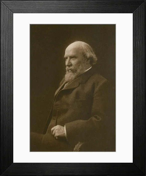 Framed Print : James J. Hill 1838 -1916 was a Canadian-American railroad executive of the Great Northern Railway running from St. Paul Minnesota to Seattle Washington. (BSLOC_2010_18_138)