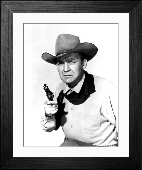 Framed Print : THE QUIET GUN, Forrest Tucker, 1957
