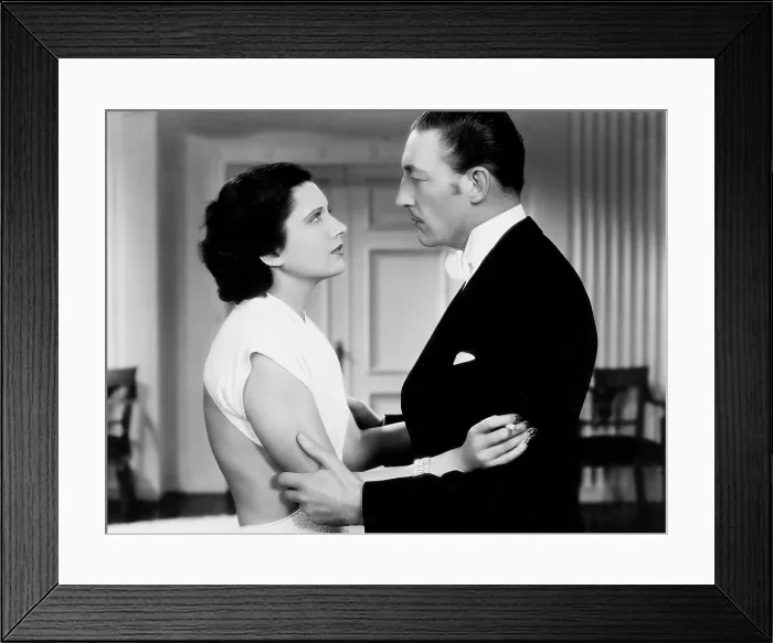 Framed Print : LIVING ON VELVET, from left, Kay Francis, Warren William, 1935