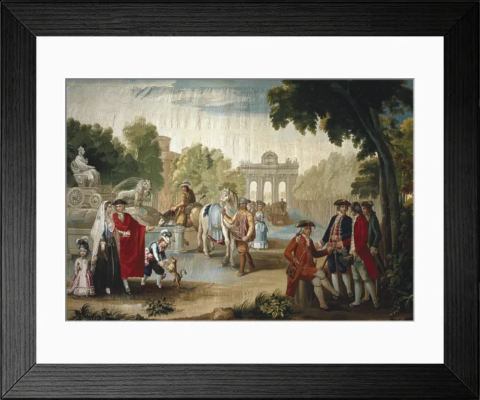 Framed Print : BAYEU Y SUBIAS, Ramon (1746-1793). Cibeles and Puerta de AlcalA. SPAIN. San Lorenzo de El Escorial. Royal Monastery of San Lorenzo de El Escorial. Placed in Charles IV bedroom