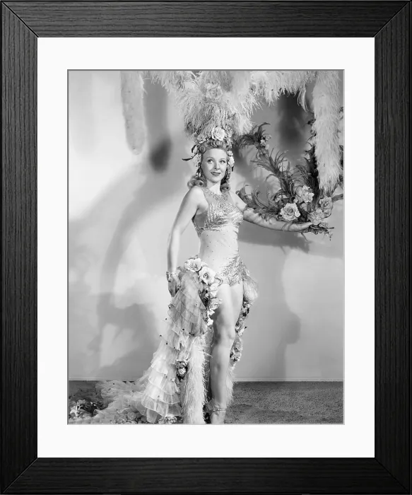 Framed Print : QUEEN OF BURLESQUE, Evelyn Ankers, 1946