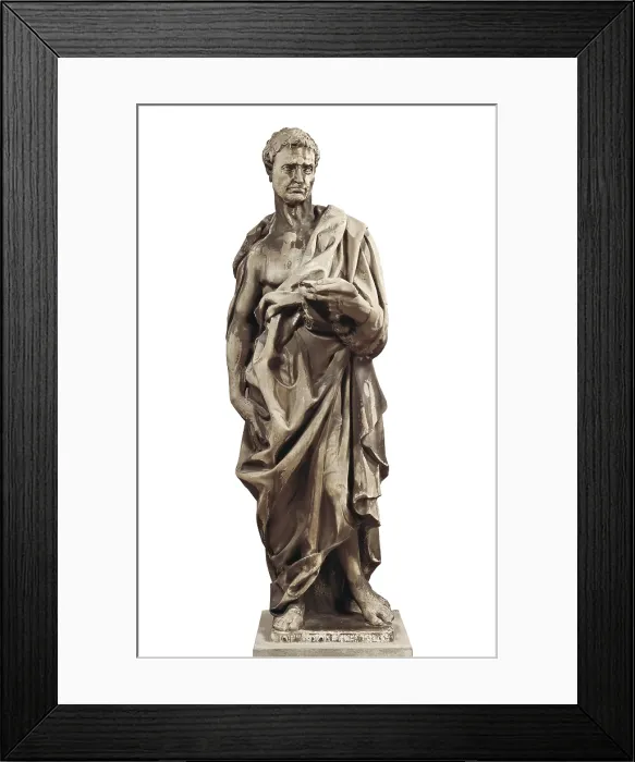 Framed Print : DONATELLO, Donato de Betto Bardi, called (1386-1466). Prophet Jeremiah. 1423 - 1426. Renaissance art. Quattrocento. Florentine school. Sculpture on marble. ITALY. Florence Framed Print : DONATELLO, Donato de Betto Bardi, called (1386-1466). Prophet Jeremiah. 1423 - 1426. Renaissance art. Quattrocento. Florentine school. Sculpture on marble. ITALY. Florence
