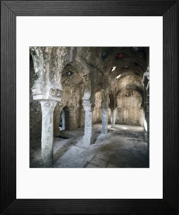 Framed Print : SPAIN. Ronda. Arab baths.Hispano-Moorish Art. 13th-14th c. Hispano-Moresque art. Architecture. - CAGP / Iberfoto / Everett Collection (565306)**US SALES ONLY**