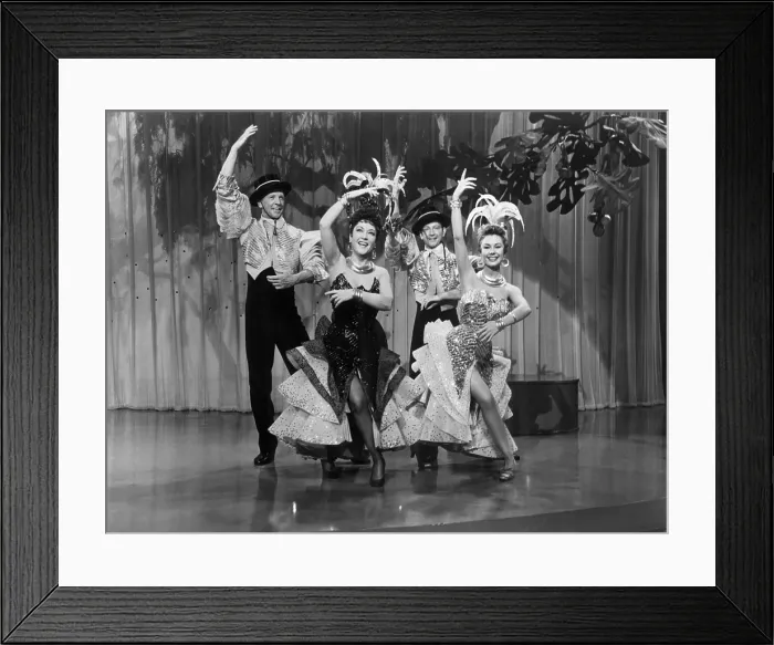 Framed Print : THERE'S NO BUSINESS LIKE SHOW BUSINESS, Dan Dailey, Donald O'Connor, Ethel Merman, Mitzi Gaynor, 1954, TM and Copyright (c) 20th Century-Fox Film Corp. All Rights Reserved Framed Print : THERE'S NO BUSINESS LIKE SHOW BUSINESS, Dan Dailey, Donald O'Connor, Ethel Merman, Mitzi Gaynor, 1954, TM and Copyright (c) 20th Century-Fox Film Corp. All Rights Reserved