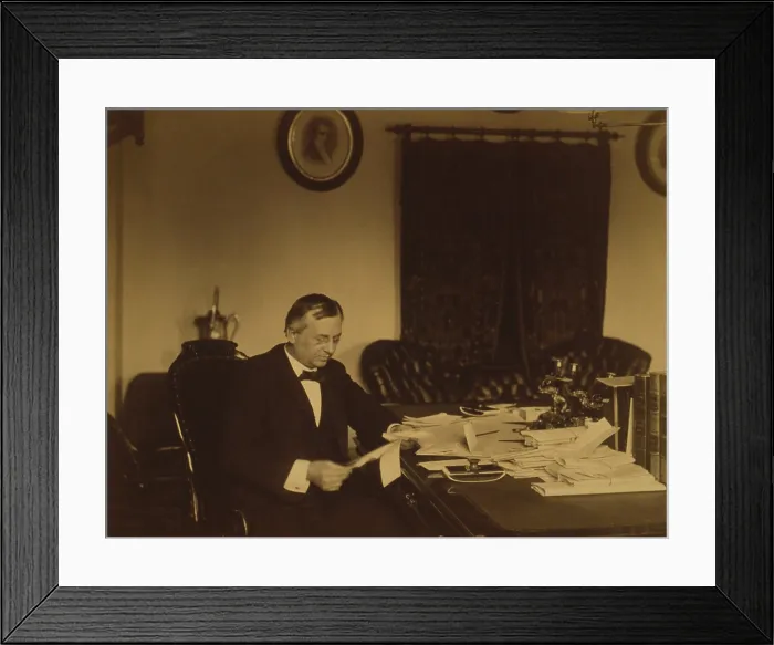Framed Print : John Wanamaker 1838-1922 opened Philadelphia's first department store in 1875