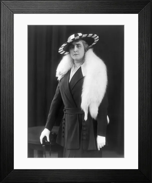 Framed Print : Anne Morgan 1873-1952 the youngest and most strong willed of J.P. Morgan's four children in 1915 inherited 3 million after his 1913 death. (BSLOC_2010_18_21)