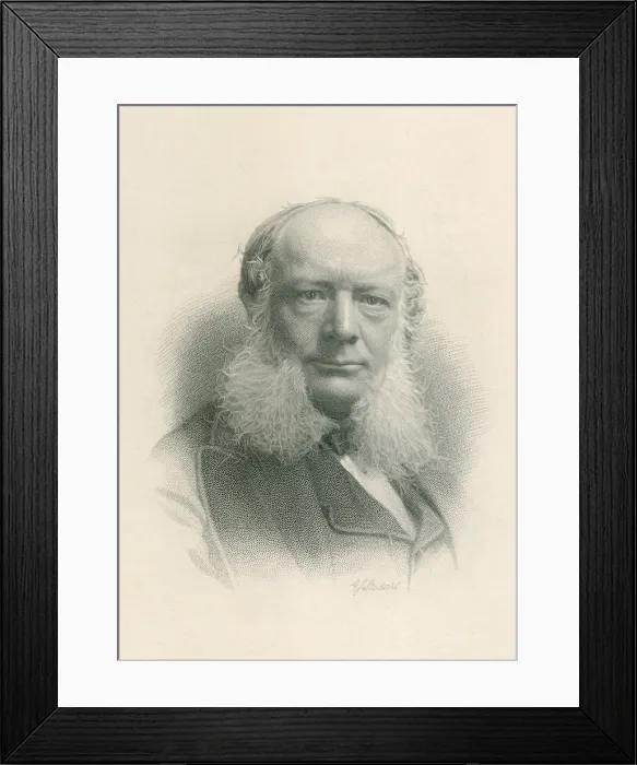 Framed Print : William Siemens 1823-1883 younger brother of Werner established Siemens Halske Co. in London in 1858 and managed the manufacture