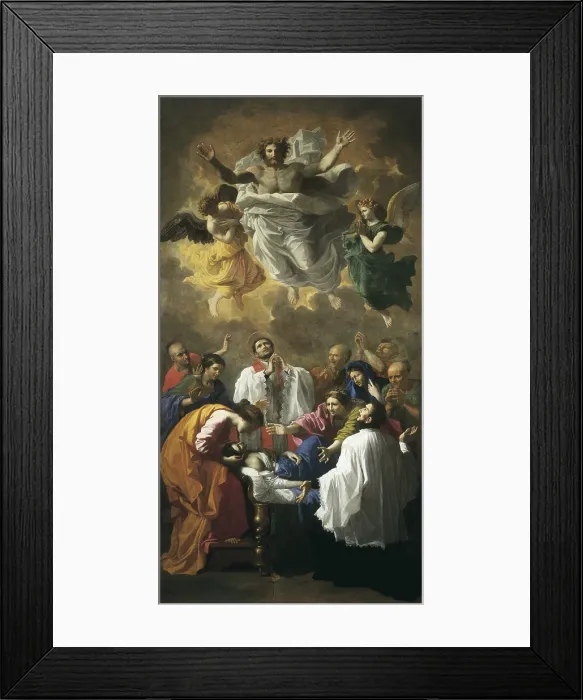 Framed Print : POUSSIN, Nicolas (1594-1665). Saint Francis Xavier Bringing Back to Life the Daughter of an Inhabitant of Cangoxima, Japan. 1641 Framed Print : POUSSIN, Nicolas (1594-1665). Saint Francis Xavier Bringing Back to Life the Daughter of an Inhabitant of Cangoxima, Japan. 1641
