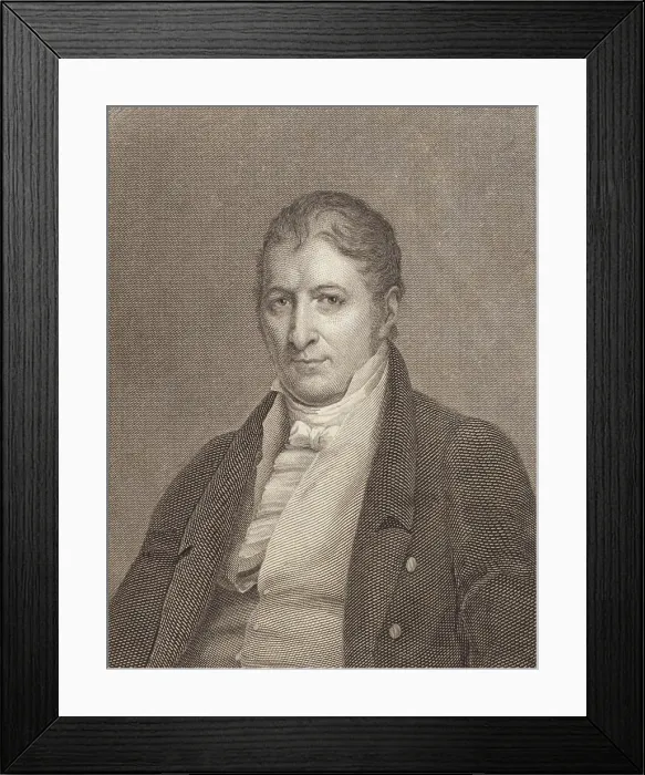 Framed Print : Eli Whitney 1765-1825 inventor and manufacturer famous for inventing the cotton gin and designing guns with interchangeable parts Framed Print : Eli Whitney 1765-1825 inventor and manufacturer famous for inventing the cotton gin and designing guns with interchangeable parts