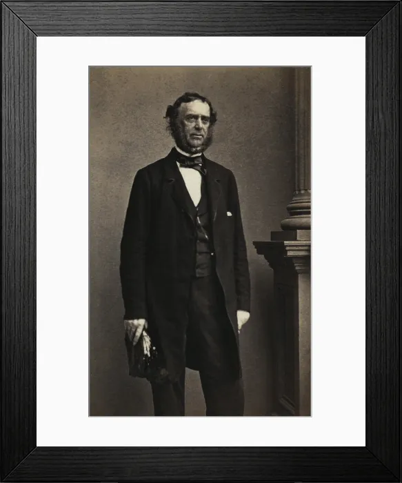 Framed Print : Samuel Francis Du Pont 1803-1865 member of the Du Pont family of Delaware served in the Mexican-American War and the Civil War reaching the rank of Rear Admiral. 1850 ca