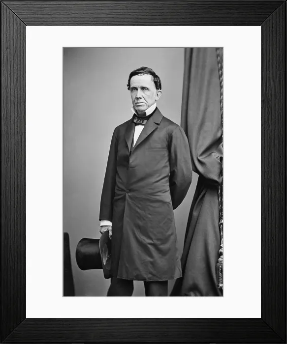 Framed Print : James Roosevelt 1828-1900 the father of President Franklin Roosevelt ca. 1860. He was over 50 when he married FDR's mother Sarah Delano his second wife in 1880 Framed Print : James Roosevelt 1828-1900 the father of President Franklin Roosevelt ca. 1860. He was over 50 when he married FDR's mother Sarah Delano his second wife in 1880