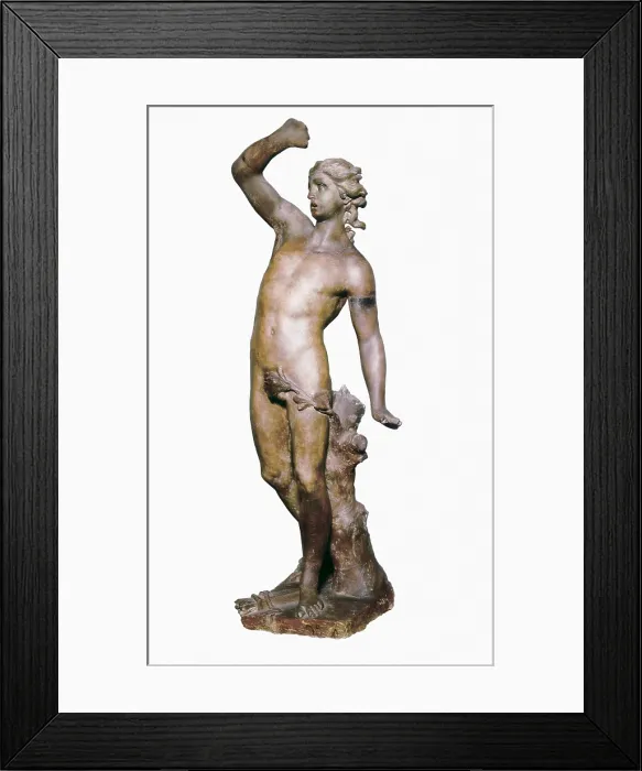 Framed Print : CANOVA, Antonio (1757-1822). Apollo. end 18th c. Neoclassicism. Sculpture. ITALY. Venice. Gallerie dell'Accademia (Academy Gallery)