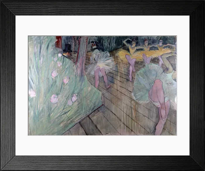 Framed Print : Ballet, by Henri de Toulouse Lautrec, 1886, 19th Century, oil on canvas, 102 x 150 cm - Sweden, Stockholm, Thielska Gallery. Whole artwork view